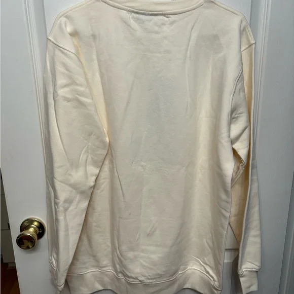 Go Navy! Beat Army! Cream Graphic Sweatshirt with Goat Design - Picture 4 of 5